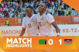 شاهد.. هدف مباراة كينيا ضد زامبيا في كأس أمم أفريقيا للمحليين