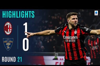 ملخص فوز ميلان على ليتشي 1-0 (الدوري الإيطالي)