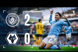 ملخص فوز مانشستر سيتي على ولفرهامبتون 2-0 (الدوري الإنجليزي)