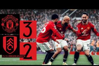 ملخص فوز مانشستر يونايتد على فولام 3-2 (الدوري الإنجليزي)