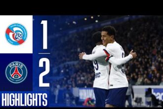 ملخص فوز باريس سان جيرمان على ستراسبورج 2-1 (الدوري الفرنسي)