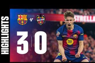 ملخص فوز برشلونة على ليفانتي 3-0 (الدوري الإسباني)