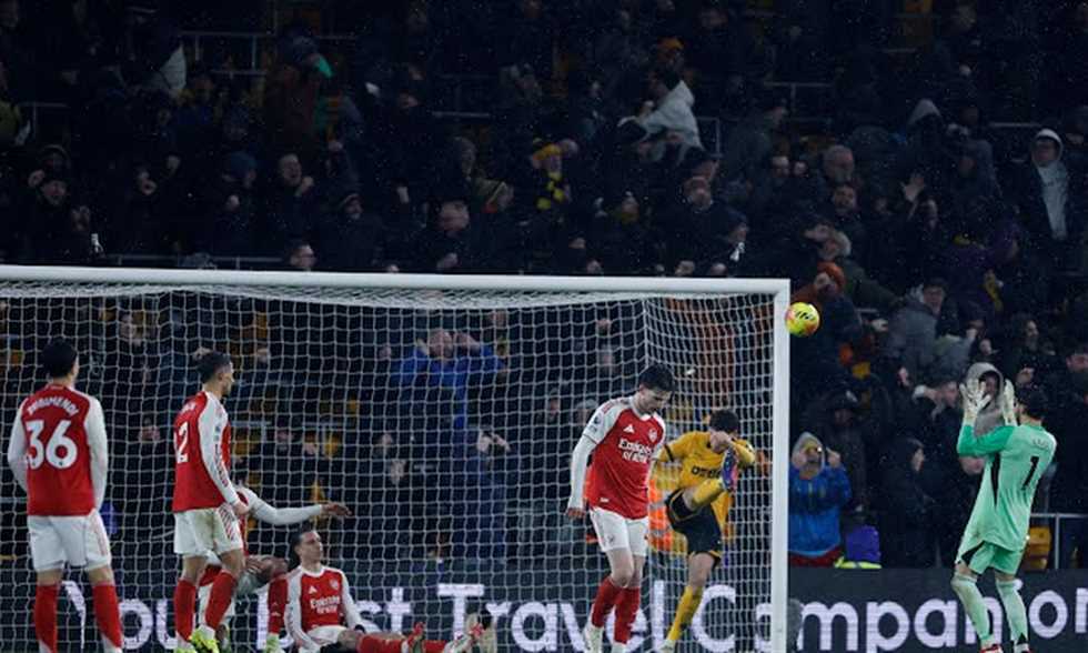 الصدارة مهددة.. أرسنال يسقط في تعادل قاتل أمام ولفرهامبتون