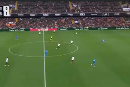 هدف ريال مدريد الثاني ضد فالنسيا - كيليان مبابي (الدوري الإسباني)