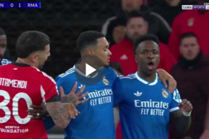 هدف ريال مدريد في بنفيكا - فينيسيوس (دوري أبطال أوروبا)