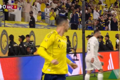 هدف النصر الأول ضد الحزم - كريستيانو رونالدو (الدوري السعودي)