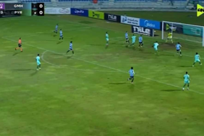 هدف بيراميدز الأول ضد غزل المحلة - ناصر ماهر (الدوري المصري)