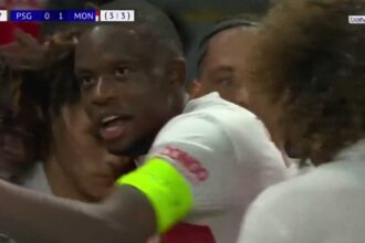 هدف موناكو الأول ضد باريس سان جيرمان (دوري أبطال أوروبا)