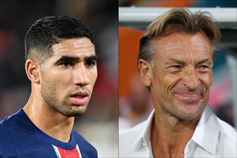 تصريح مفاجئ لهيرفي رونار حول أشرف حكيمي