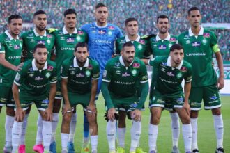 تشكيلة الرجاء الرياضي أمام اتحاد طنجة في البطولة الاحترافية