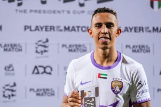 سفيان رحيمي رجل مباراة العين ودبا الفجيرة في كأس الإمارات