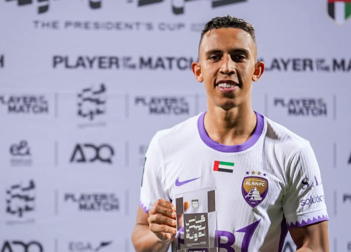 سفيان رحيمي رجل مباراة العين ودبا الفجيرة في كأس الإمارات