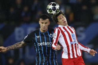 تعادل مثير بين كلوب بروج وأتلتيكو مدريد في ذهاب ملحق دوري أبطال أوروبا