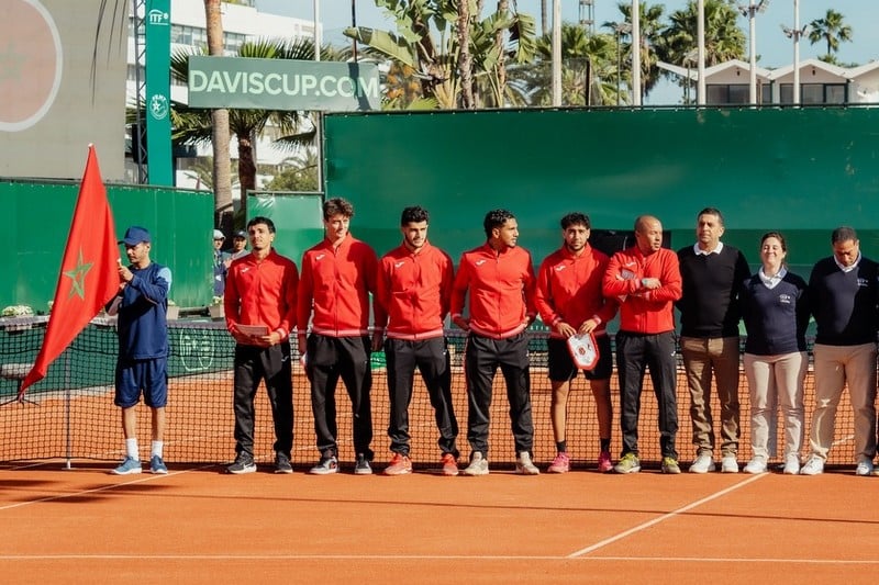 الدار البيضاء تشهد معركة مثيرة للتنس بين المغرب وكولومبيا