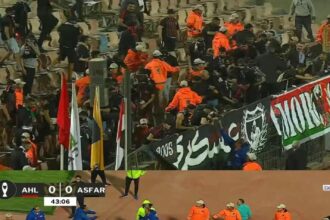 أحداث مباراة الأهلي والجيش تضع الكاف في موقف حرج