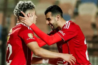 يوسف بلعمري يتألق في أول ظهور له كأساسي مع الأهلي أمام الجونة