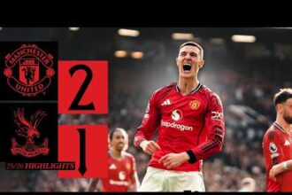 ملخص فوز مانشستر يونايتد على بالاس 2-1 (الدوري الإنجليزي)