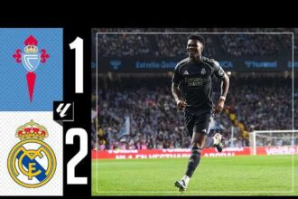 ملخص فوز ريال مدريد على سيلتا فيجو 2-1 (الدوري الإسباني)