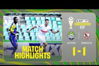ملخص تعادل الزمالك مع أوتوهو 1-1 (الكونفدرالية)