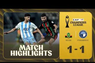 ملخص تعادل بيراميدز مع الجيش الملكي 1-1 (دوري أبطال إفريقيا)