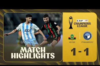 ملخص تعادل بيراميدز مع الجيش الملكي 1-1 (دوري أبطال إفريقيا)