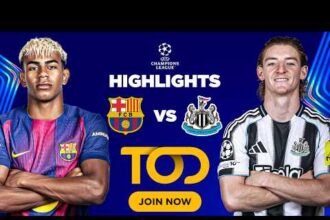 ملخص فوز برشلونة على نيوكاسل 7-2 (دوري أبطال أوروبا)