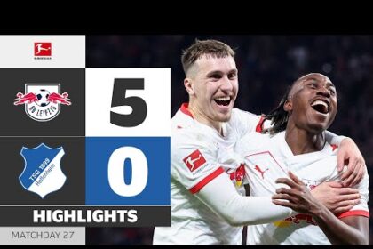 ملخص فوز لايبزج على هوفنهايم 5-0 (الدوري الألماني)