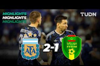 ملخص فوز الأرجنتين على موريتانيا 2-1 (ودية)