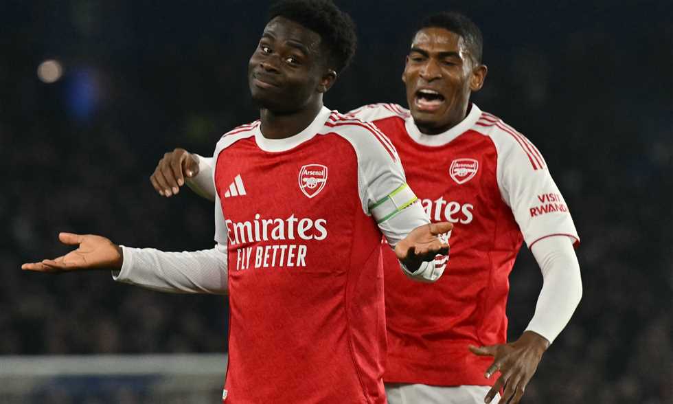 في مباراته الـ300.. ساكا يقود أرسنال للفوز أمام برايتون ويوسع الفارق مع مانشستر سيتي