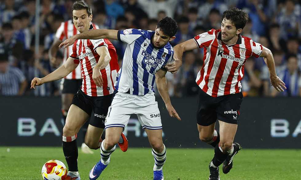 ريال سوسيداد يكرر انتصاره على بلباو ويتأهل لمواجهة أتلتيكو مدريد في نهائي الكأس