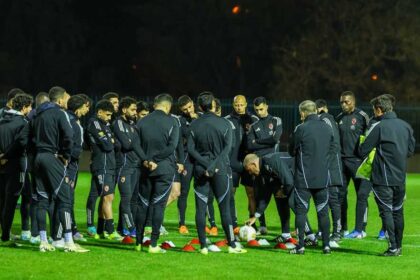 مران الأهلي - محاضرة من توروب في اليوم الأول بتونس استعدادا للقاء الترجي