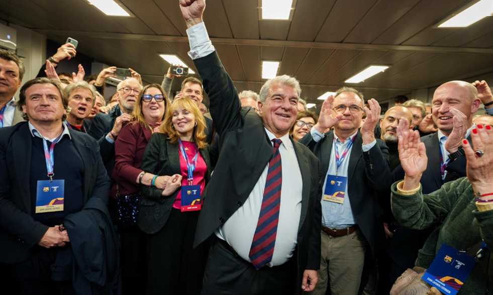 ولاية أخرى.. لابورتا يكتسح فونت في سباق رئاسة برشلونة