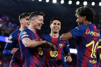 هدية لـ لابورتا.. برشلونة يمطر شباك نيوكاسل بسباعية في أبطال أوروبا