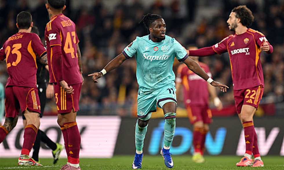 بولونيا يفاجئ روما في الأشواط الإضافية ويتأهل لربع نهائي الدوري الأوروبي