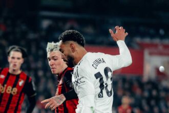 بورنموث يجبر مانشستر يونايتد على التعادل في إثارة الشوط الثاني