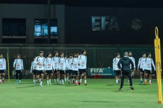 مران منتخب مصر - باستثناء مرموش.. تدريبات بدنية وتسديد على المرمى استعدادا للسعودية
