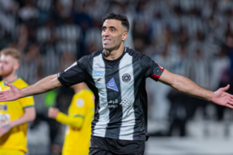 عبد الرزاق حمد الله يسجل أمام الأخدود في دوري روشن السعودي (فيديو)