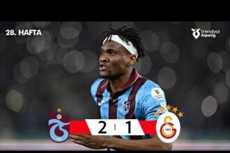 ملخص فوز طرابزون سبور على جالاتاسراي 2-1 (الدوري التركي)