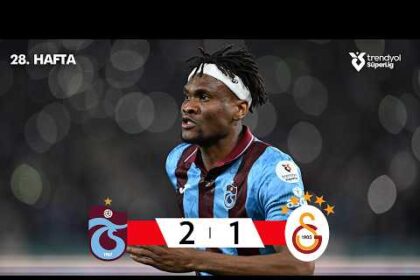 ملخص فوز طرابزون سبور على جالاتاسراي 2-1 (الدوري التركي)