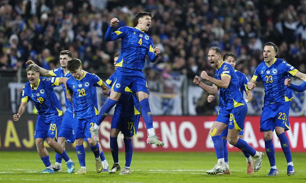 من يضحك أخيرا.. إيطاليا خارج كأس العالم بعد تأهل البوسنة والهرسك بركلات الترجيح